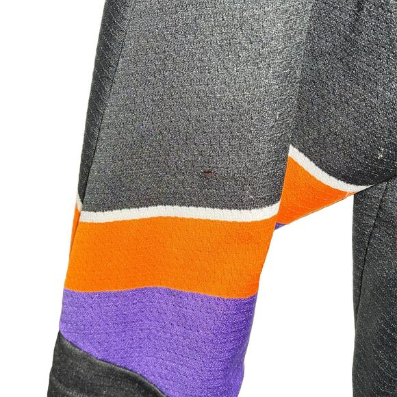 Vintage AHL Philadelphia Phantoms Bauer Hockey Jersey XXL Black Purple #5 EUC - Picture 9 of 11